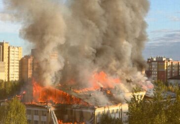 Два крупных пожара за сутки: 65-я школа и цыганское гетто